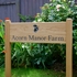 Sign double Mortice post cost