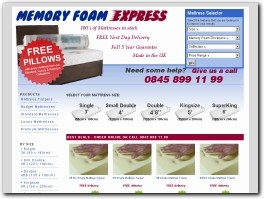 http://www.memoryfoamexpress.co.uk/ website