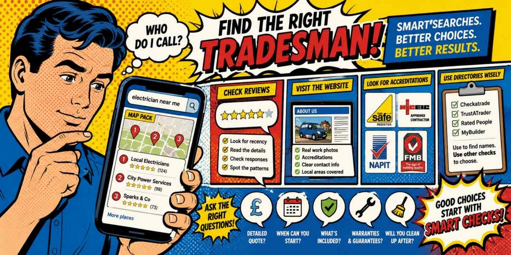 How to Find a Reliable Tradesman Online and Spot the Ones Worth Calling