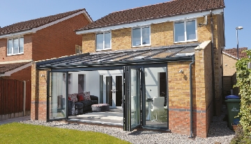 Grey Aluminium Bi-Fold Door