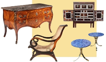 Selected antique furniture