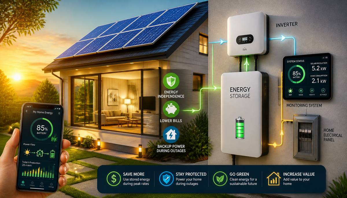 Home Solar Energy Storage System: Benefits & Savings Guide