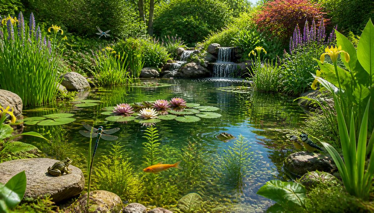 Designing a Pond Like a Natural Ecosystem Helps Your Garden Thrive
