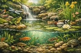 Designing a Pond Like a Natural Ecosystem Helps Your Garden Thrive