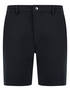 Pomona Stretch Cotton Chino Shorts With Woven Belt in Blue Oxford - Tokyo Laundry