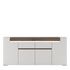 NOVASOLO SKANSEN Extra Large White Bookcase with Cupboards