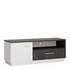 Zingaro White & Black TV Cabinet w/ 1 Door & 1 Drawer