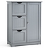 Bathroom Storage Cabinet Thin Storage Organizer, Door and Shelves