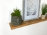 Slim light rustic oak floating shelf