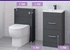 Eastbrook Oslo 44 Anthracite 2 Drawer Unit