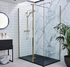 Kartell UK Nero Wet Room Screen Enclosures Black