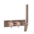 Brushed Bronze 2 Outlet Thermostatic Shower Valve with Shower Handset and Hose