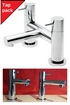 Tre Mercati Contour Lever Head Basin Taps And Bath Filler Pack