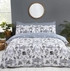 Duvet cover set grey white stripe 100% pure cotton 200 TC quality luxury bedding