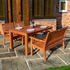 Stowaway Dining Set with Padded Seats - Oak/Silver