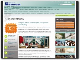 https://www.everest.co.uk/conservatories/ website