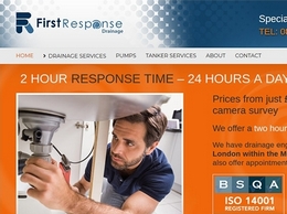 https://www.firstresponsedrainage.co.uk/ website