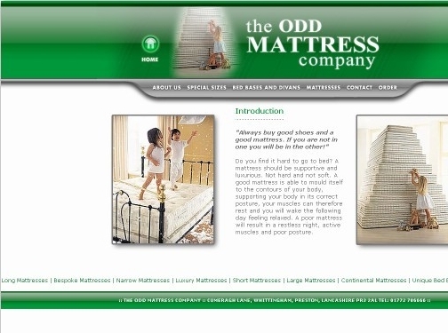 https://oddmattress.co.uk/ website