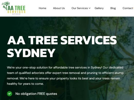 https://aatreeservices.net.au/ website