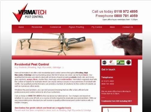 https://safeguardpestcontrol.co.uk/family/ website