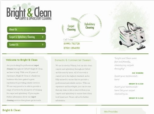 http://www.brightandcleanservices.co.uk/ website