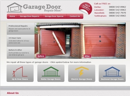 https://www.garagedoorrepairman.co.uk/ website