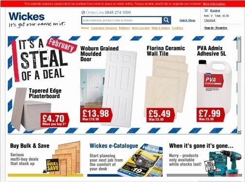 https://www.wickes.co.uk/ website