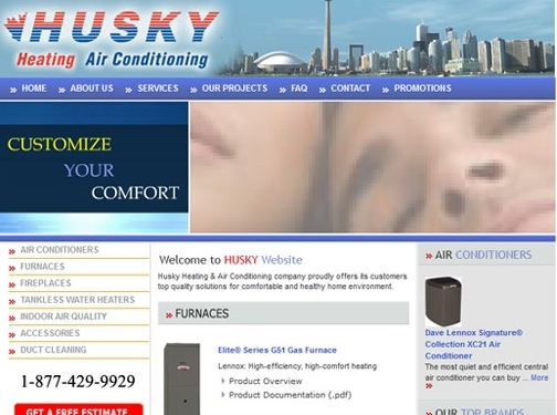 https://www.huskyair.com website