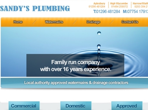 https://www.sandysplumbing.co.uk/ website