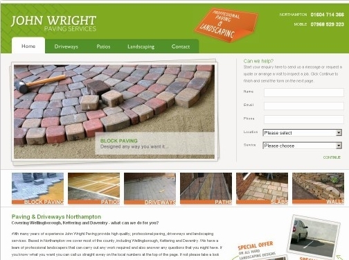 https://www.johnwrightpaving.co.uk/ website