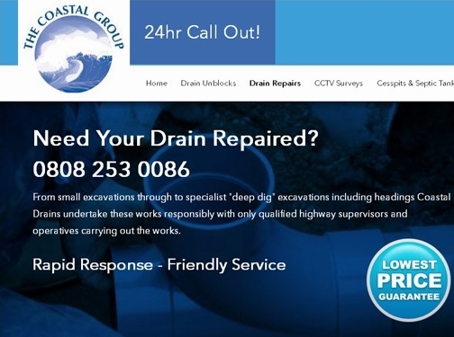 https://www.coastaldrains.co.uk/ website