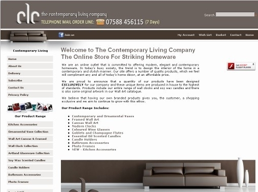 https://contemporarylivingcompany.co.uk website