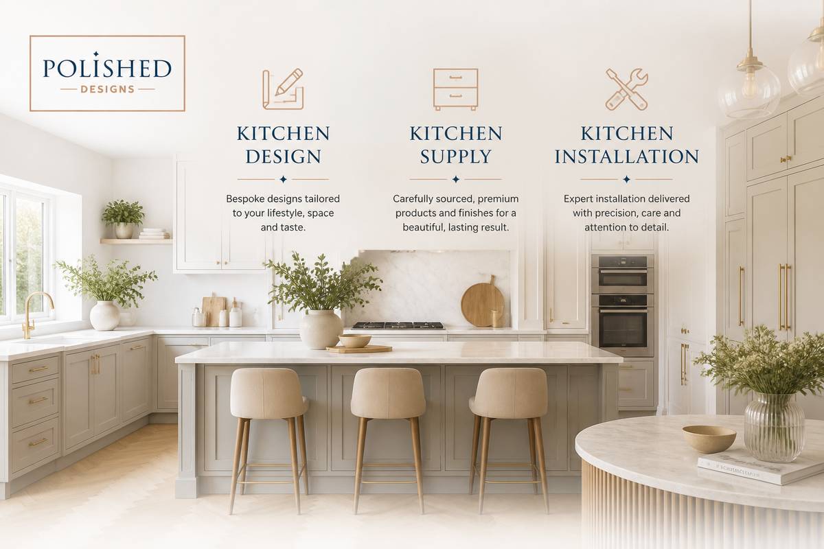 https://www.polishedkitchendesigns.co.uk/ website
