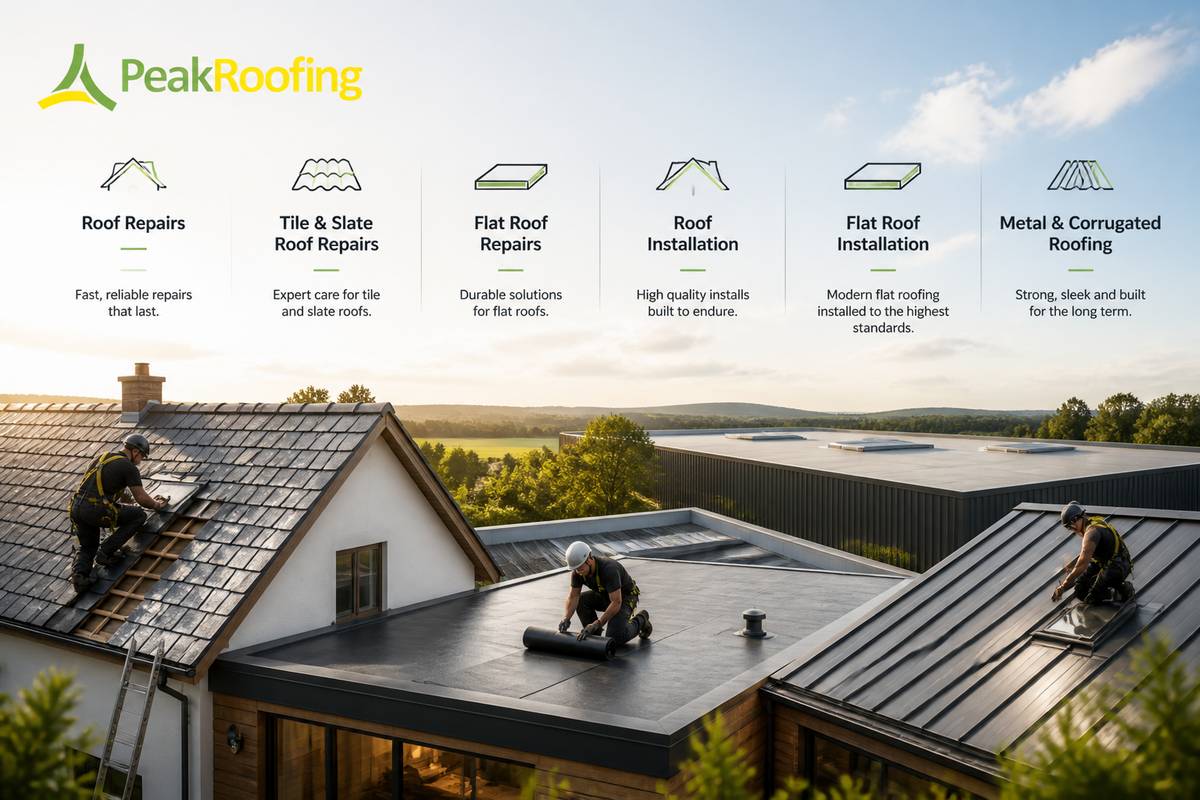 https://peakroofs.co.uk/flat-roof-repairs-nottingham/ website